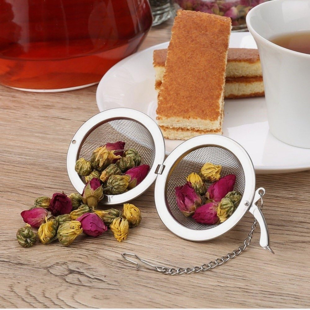 2PCS Stainless Steel Mesh Tea Infuser, 2.1 Inch Tea Ball, Strainer Tea Diffuser,