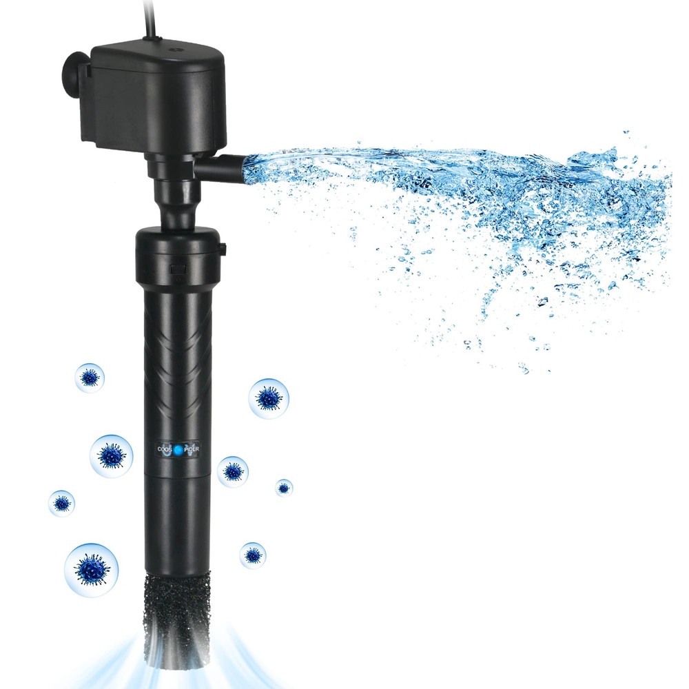 COOSPIDER Aquarium U-V Filter Green Clean Machine for 40-100 Gallon Fish Tank...