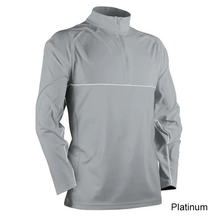 Sun Mountain Men's Second Layer LS Pullover - Navy Heather Size Small