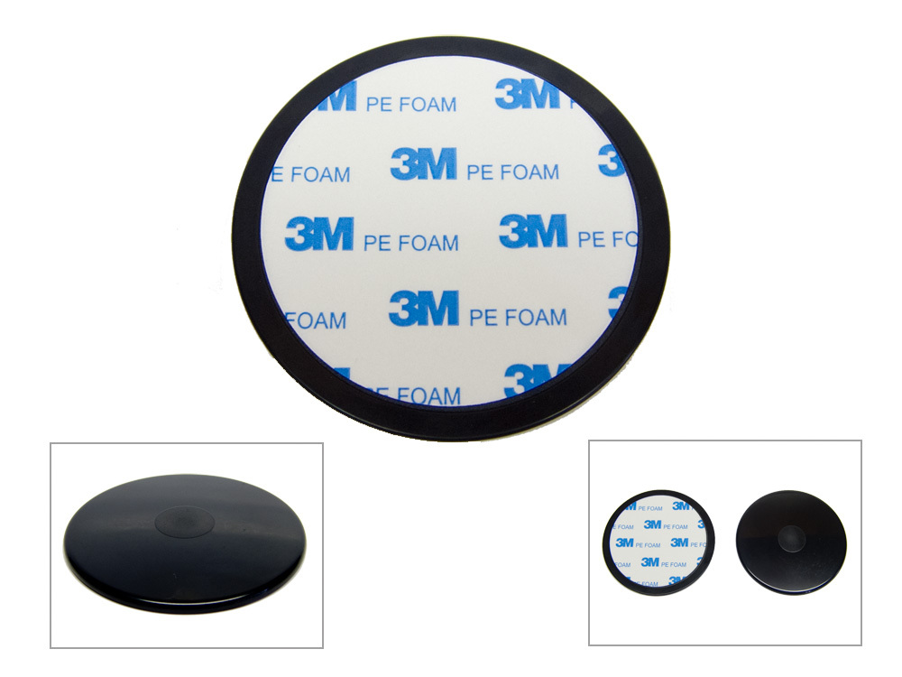 3-Pack 80mm (3.15") Car Dash Dashboard Suction Cup Mount Disc Disk Pad For GPS