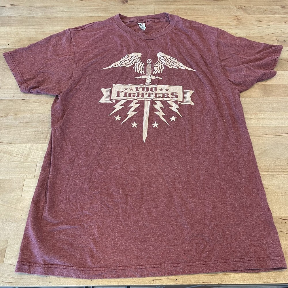 Foo Fighters Graphic T-Shirt w/ Eagle Sword Optima Tag Size Medium
