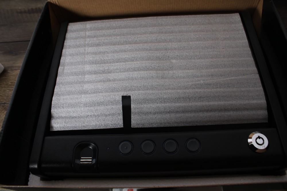 SentrySafe QAP1BE Quick Access Biometric Safe Fingerprint Lock Open Box