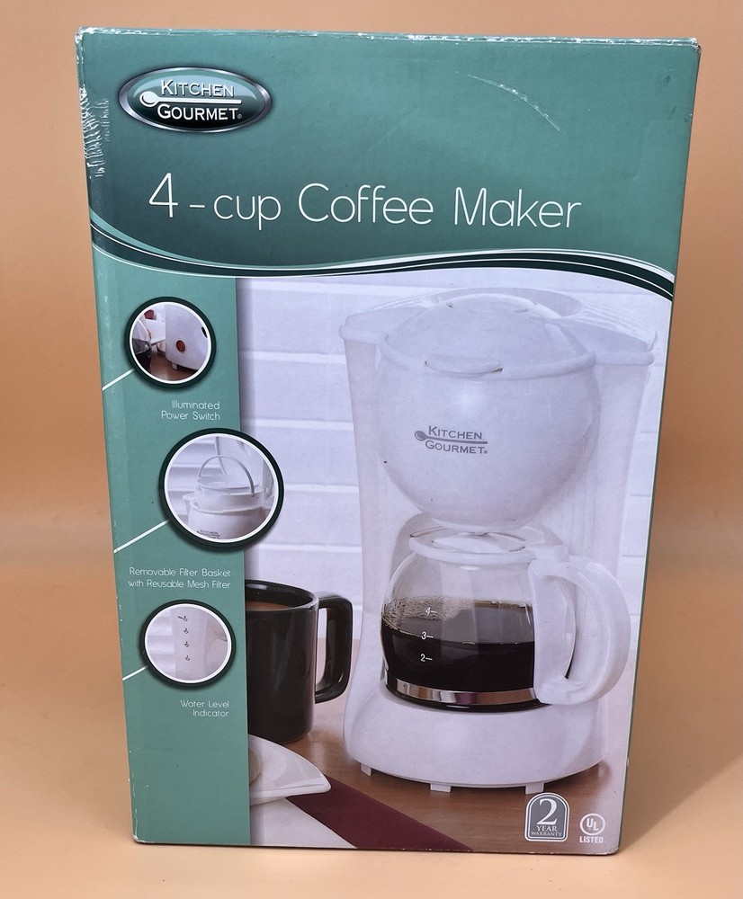Kitchen Gourmet 4 Cup Coffee Maker