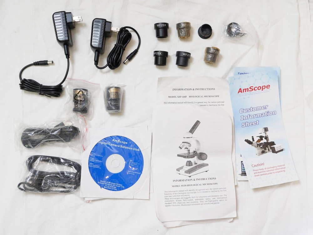 AMSCOPE MD35 MICROSCOPE EYEPIECE CAMERA PN US500350A USB 2.0 VGC