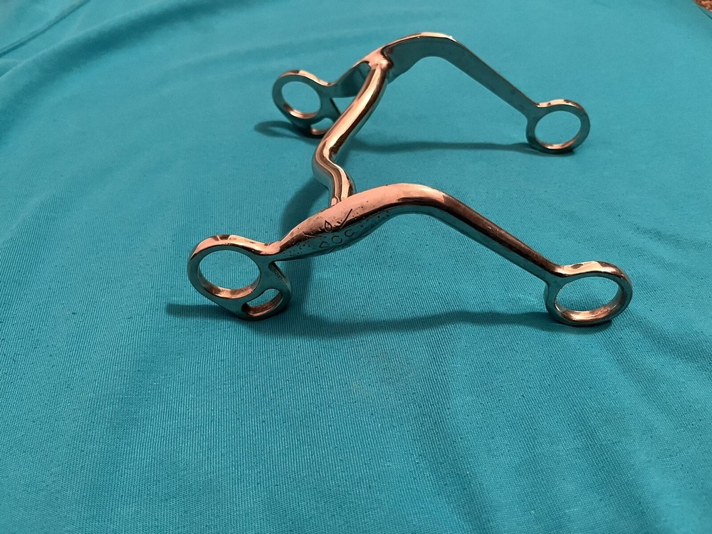 5” Western Low Port Curb Bit Swept back Shanks