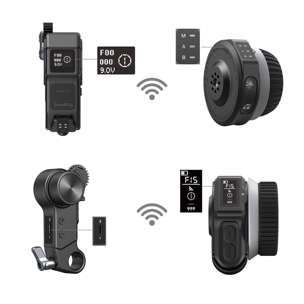 SmallRig Wireless Follow Focus System Kit Lite Handwheel Motor Controller Lens