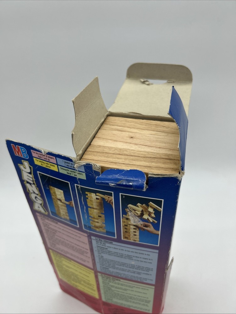 Vintage 1988 Original Jenga Game Retro Complete