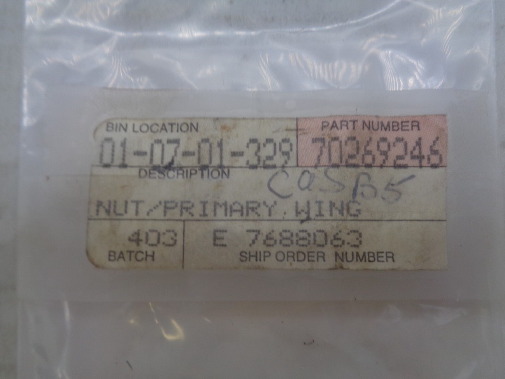 AGCO NUT/PRIMARY WING - 70269246 - BOX21