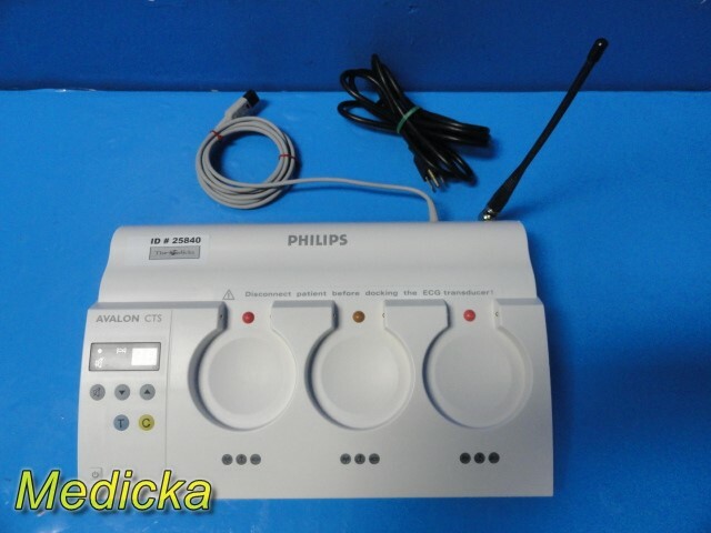 Philips Avalon M2720A CTS Base Station W/ RF Antenna & Interface cable ~ 25840