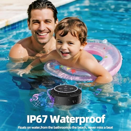 Mini Bluetooth Shower Speaker with Suction Cup, Wireless Shower Speaker