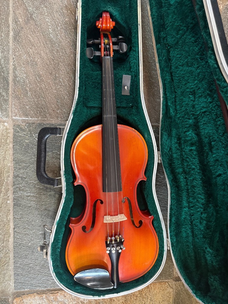 German Violin with case and bow, full size.