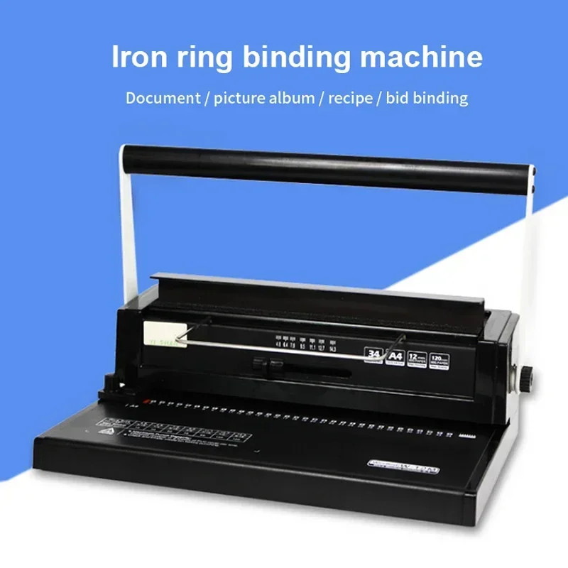W12M Binding Machine Double Wire-O Manual Punch Binding Machine Punching Machine