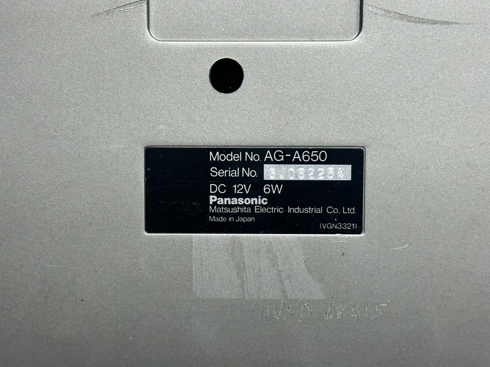 2 Panasonic Linear Video Edit Controller AG-A650 & AG-A750 - G54