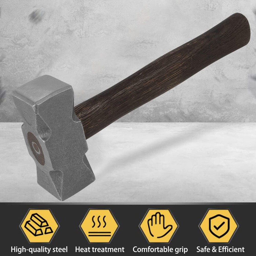 Square Forging Hammer Bladesmithing Tool for Farrier Blacksmith Bladesmith