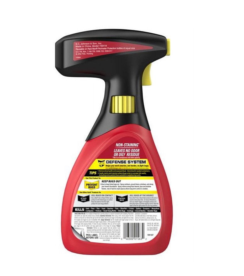 Raid Max Perimeter Protection Bug Killer Spray pests 30 fl Oz -6