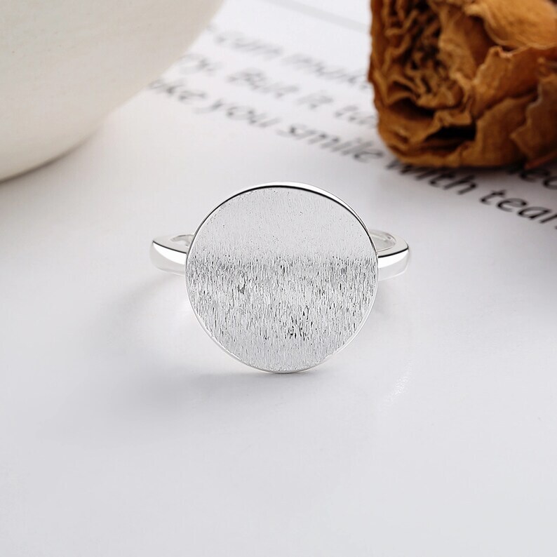 Dome Ring Solid 925 Sterling Silver Band& Statement Ring Handmade Ring All size