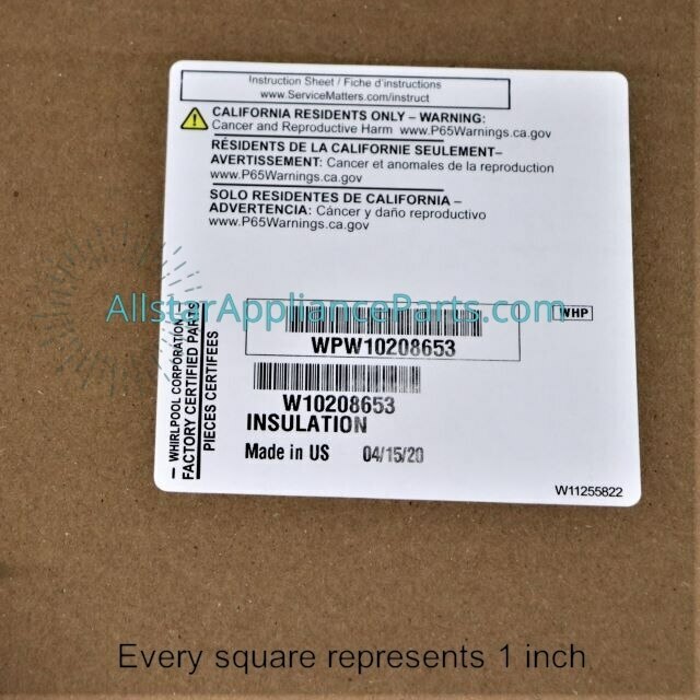 Whirlpool Insulation, Wrap W10208653