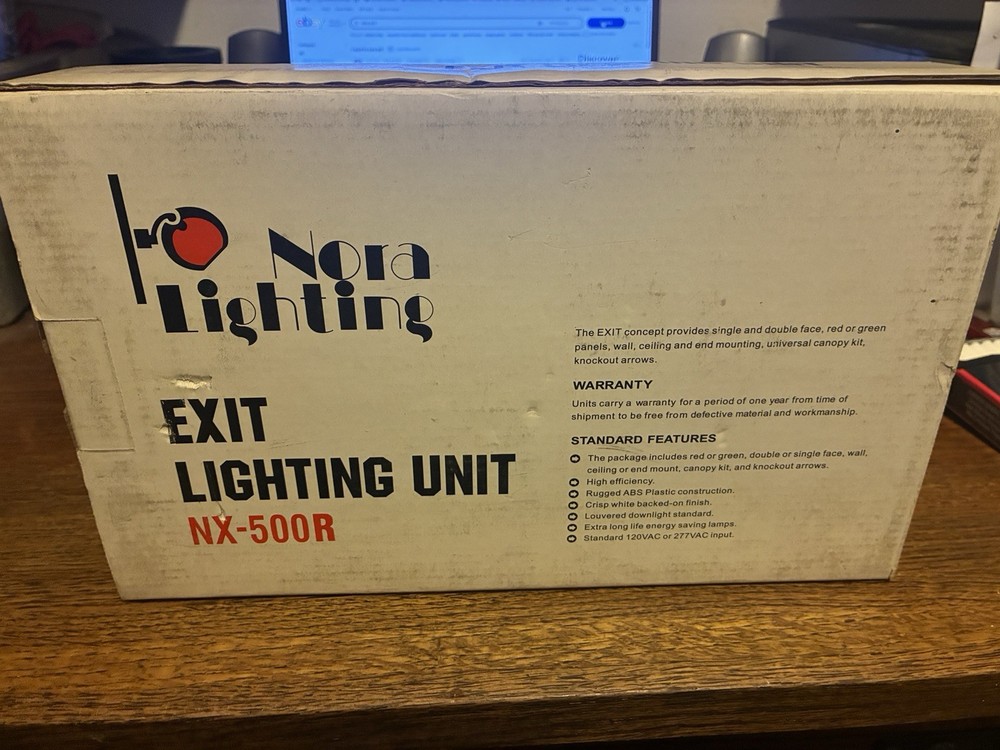Nora Lighting NX-500R Code Approved LED Exit Emergency Sign