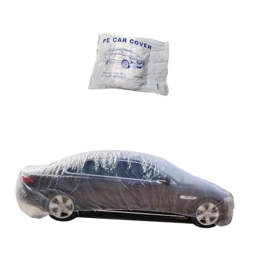 Clear Plastic Disposable Car Protective Cover, Temporary Universal Rain Dust