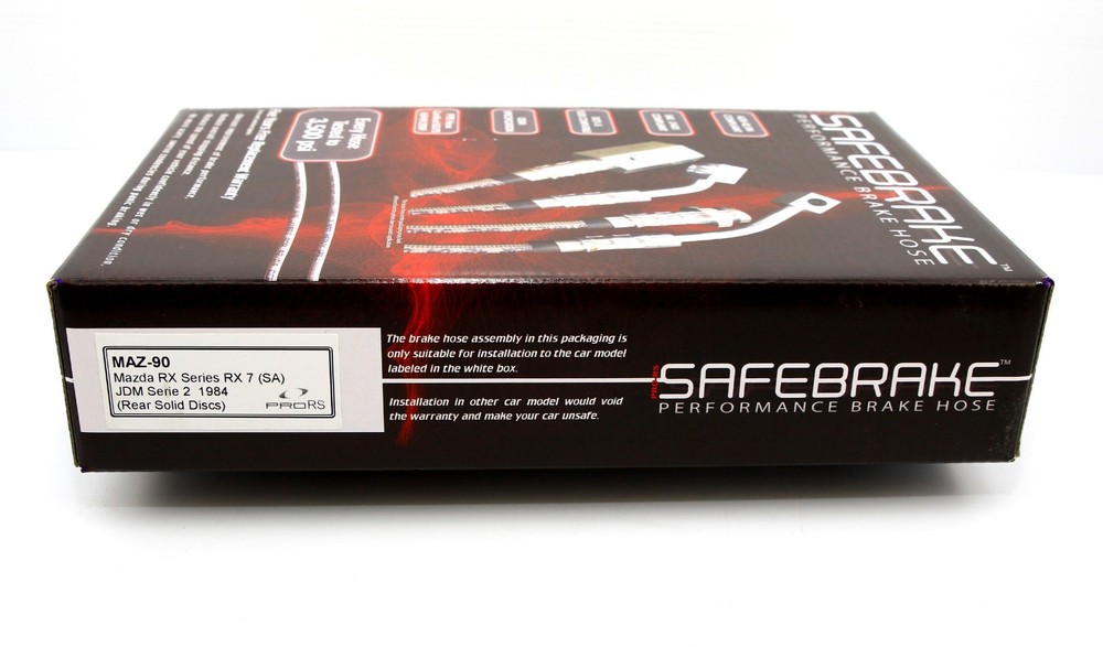 Fits Mazda RX7 (FB) Series 2 (Rear Solid Discs) 81'-83 - SAFEBRAKE Performance