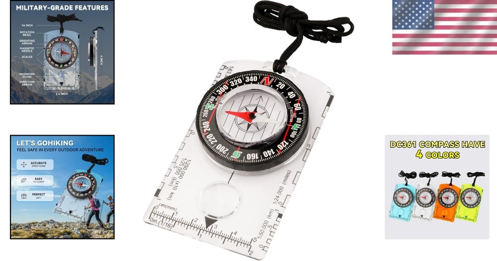 Educational Magnetic Compass for Young Explorers - Navigate with Confidence