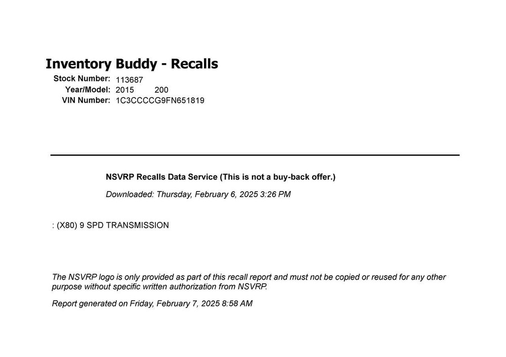 2015 CHRYSLER 200 Engine ECM Electronic Control Module 3.6L 5150925AB