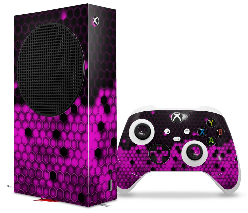 Skin Wrap for XBOX Series S Console Controller HEX Hot Pink