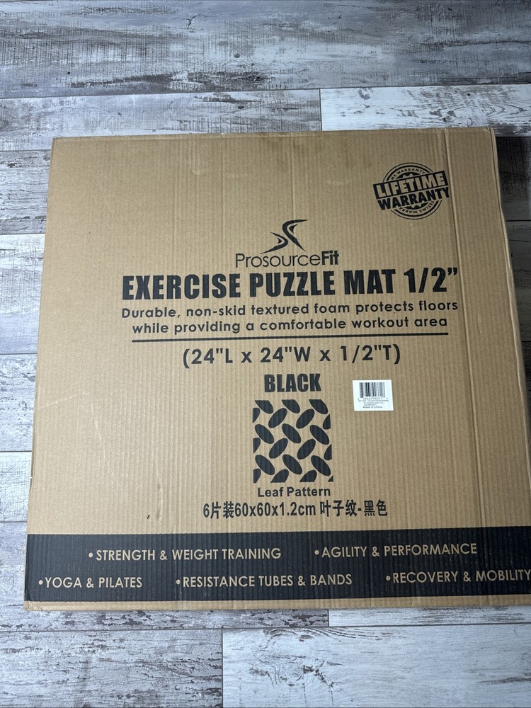 ProsourceFit Extra Thick Puzzle Exercise Mat 1”, EVA Foam Interlocking Tiles