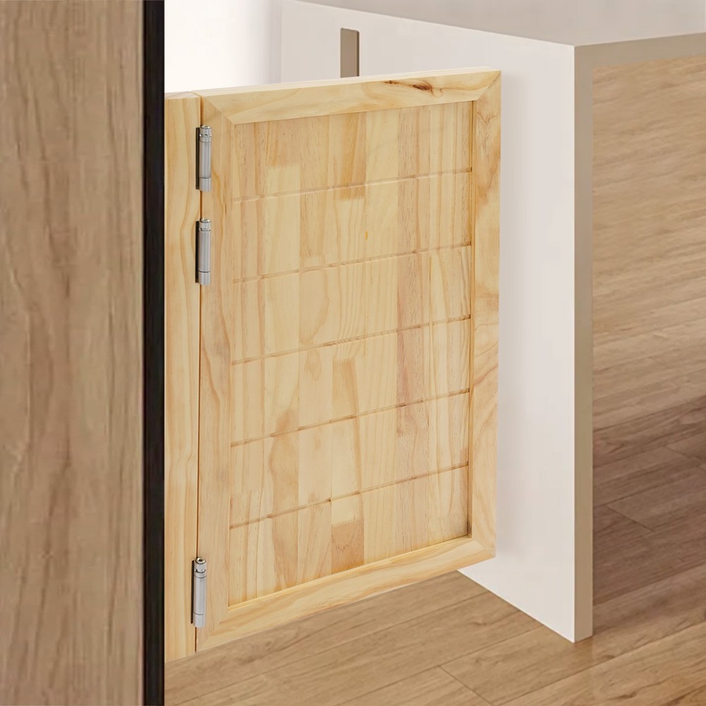 Partition Single-Door Leaf for Doorways w/ Doorpost & Hinge Multi-functional Use