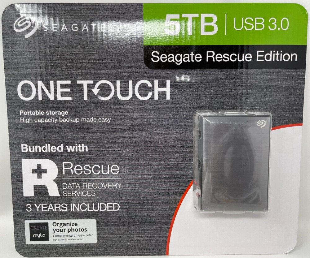 Seagate One Touch Portable Storage HD Drive 5TB Laptop Tablet PC Computer STKC50