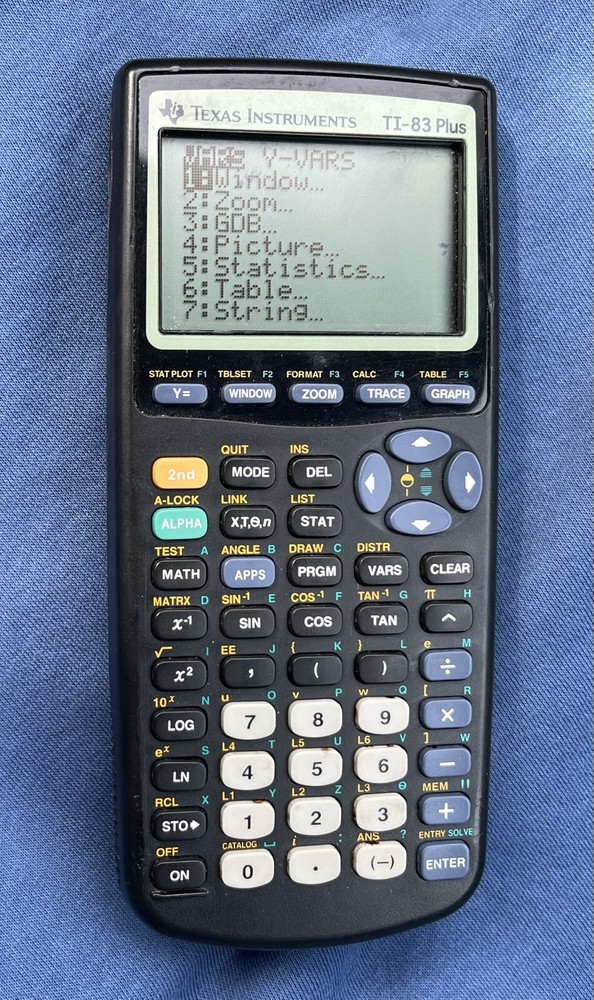Texas Instruments TI-83 Plus Graphing Calculator No Cover - Tested Working
