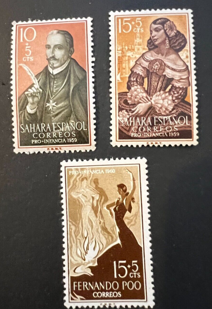 Spain Stamps (3) Unused