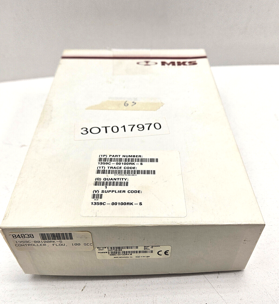 MKS Instruments 1359C-00100RK-S MASS FLOW CONTROLLER