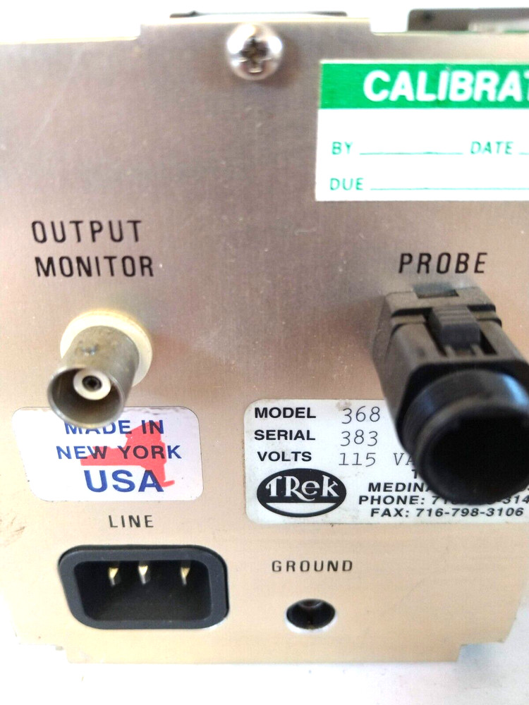 Trek 368 Electrostatic Voltmeter Output Range 2V-10V