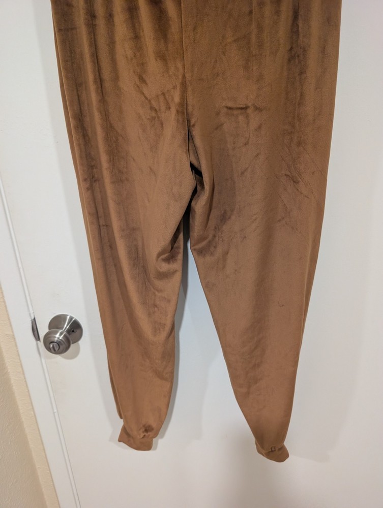 SKIMS Velour Joggers in Copper, Size Medium