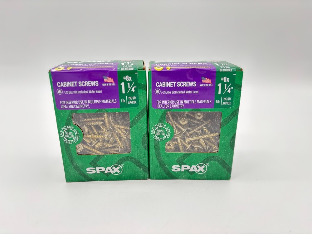 (Choose Size) - 2lb SPAX Interior Wafer Head Multi Material Screws T-20 Plus