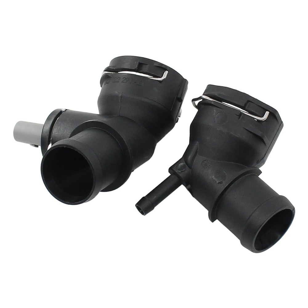 Roneeson Radiator Coolant Upper and Lower Hose Coupling Adapter Black