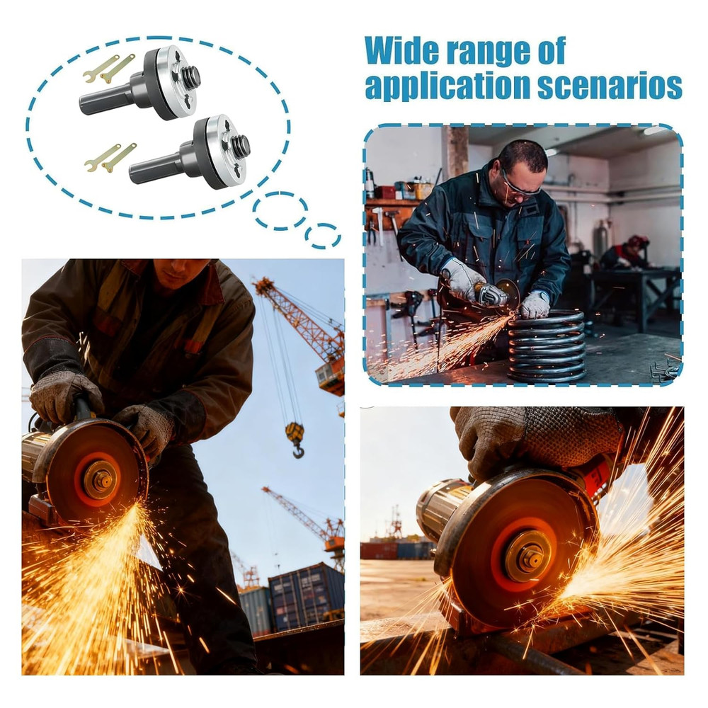 2PCS Angle Grinder Adapter Kit, Drill to Grinder Conversion Connector Set for...