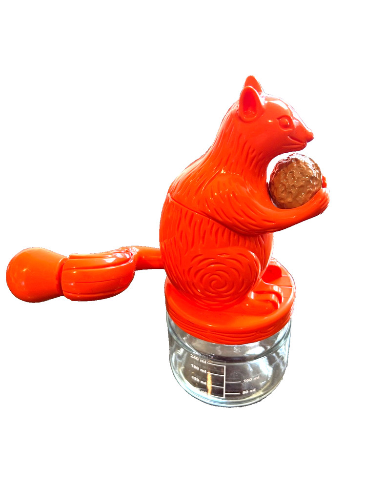 Novelty Orange Squirrel Nut Grinder Tail Turns for grinding