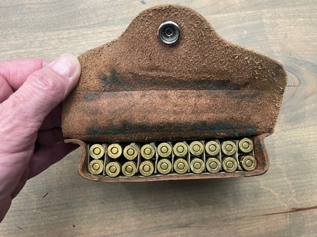 hunter leather ammo belt pouch