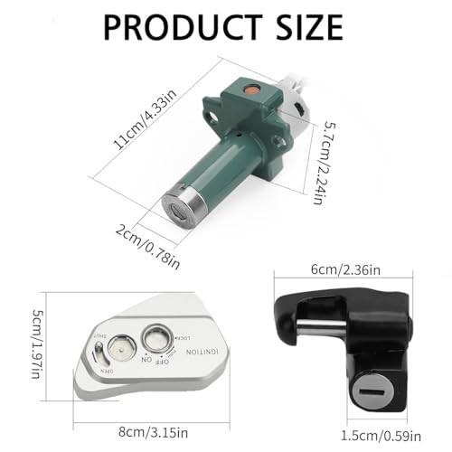 Ignition Key Switch Kit for Hawk 250 250cc, Motorcycle Ignition Lock Cylinder
