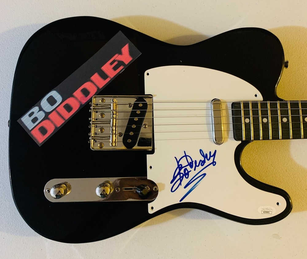 Bo Diddley Signed Autograph Guitar JSA Authentication