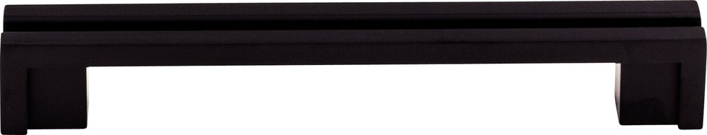 Top Knobs TK56BLK Flat Rail Pull 5" (c-c) Flat Black