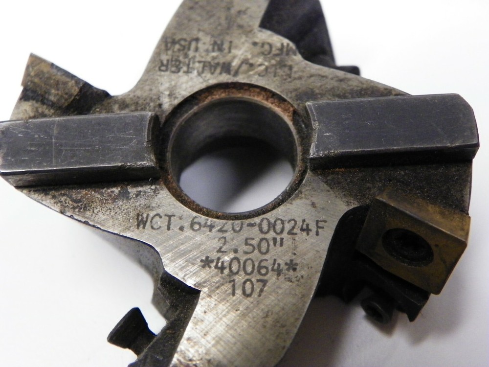 2 PIECES. WALTER 2.50" MILLING CUTTER FRONT PIECE D300