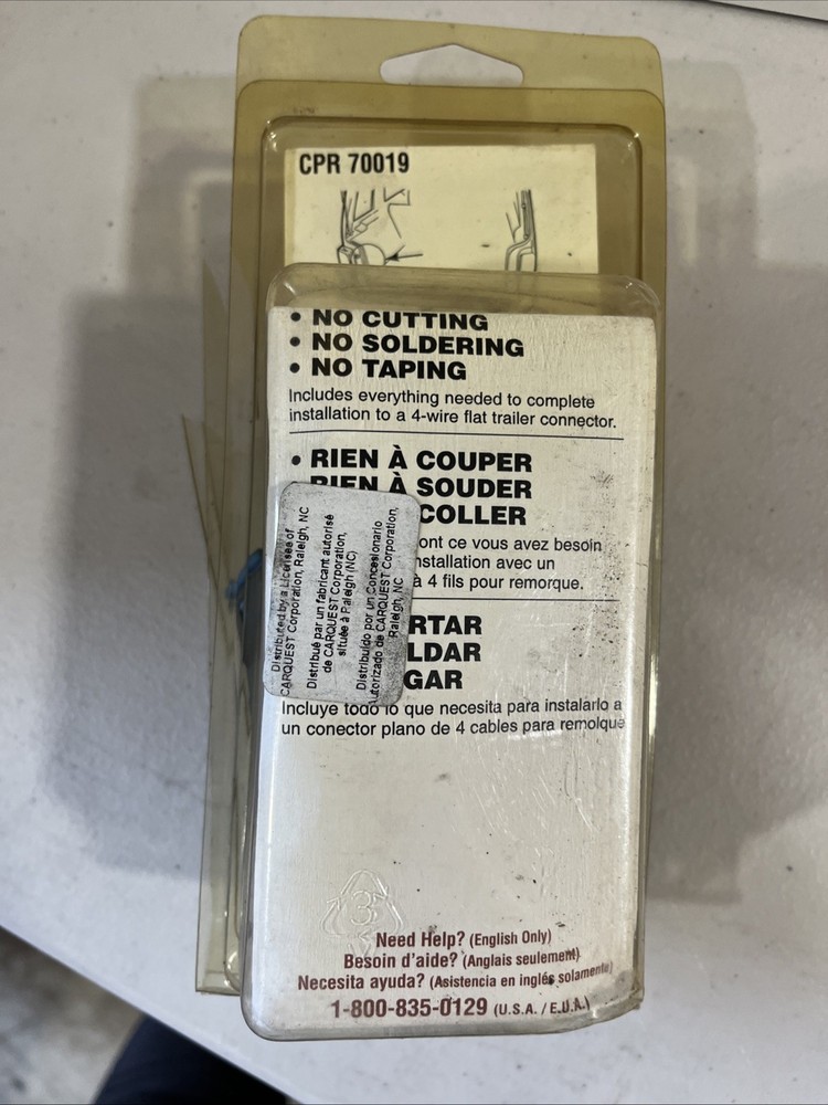 Carquest CPR 70019 Trailer Wiring