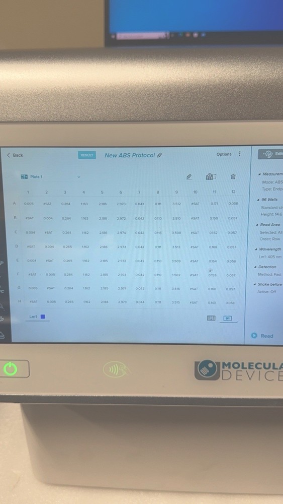 2021 Molecular devices SpectraMax iD3, Multimode Plate Reader+Softmax Pro 7.1 +