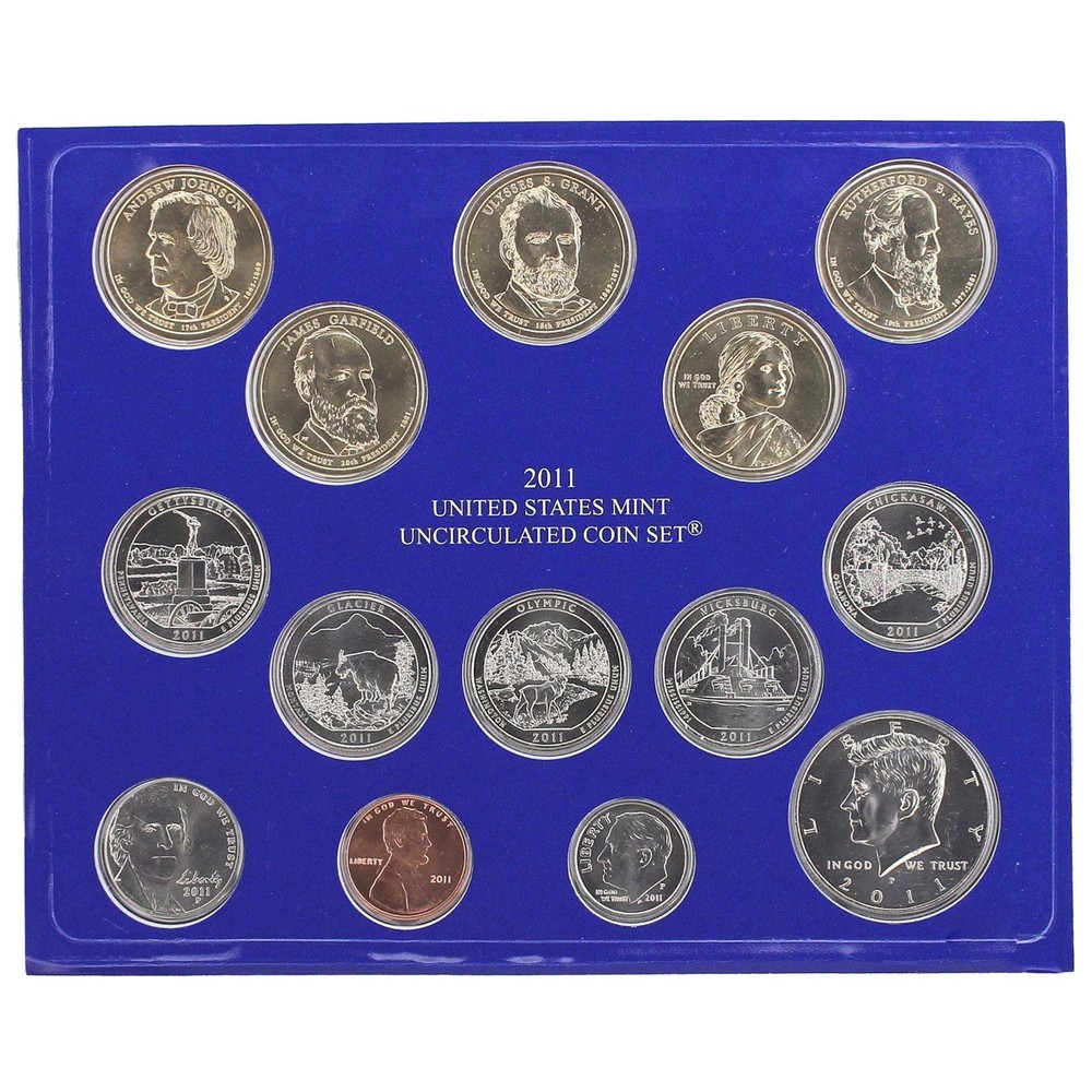2011 Mint Set Original Plastic 28 BU US Coins BU