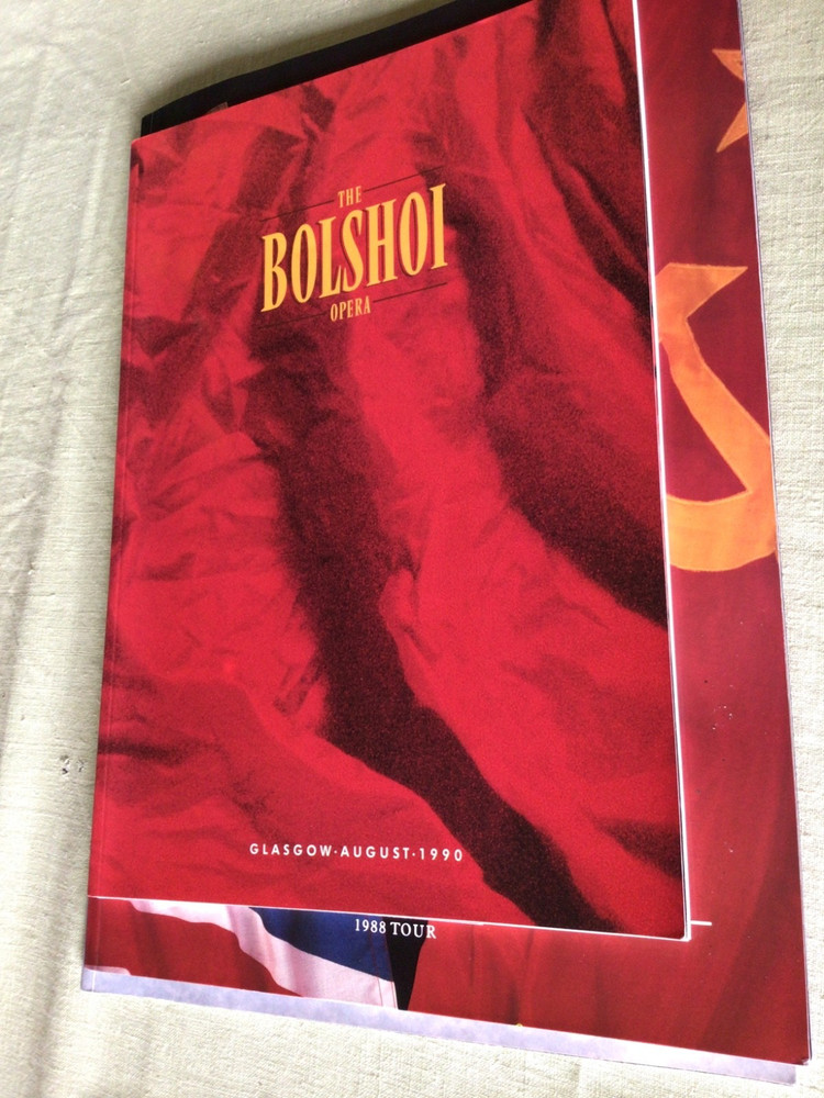 4 Bolshoi Moscow Ballet Programmes.1986-92.