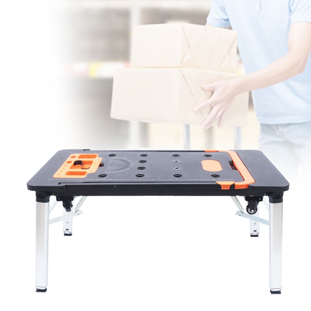 7-in-1 Portable Folding Work Table with 550lbs Load Capacity