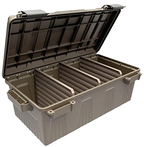 Ammo Crate Utility Box Plastic Hard Case Storage Ammunition Bullets Dividers